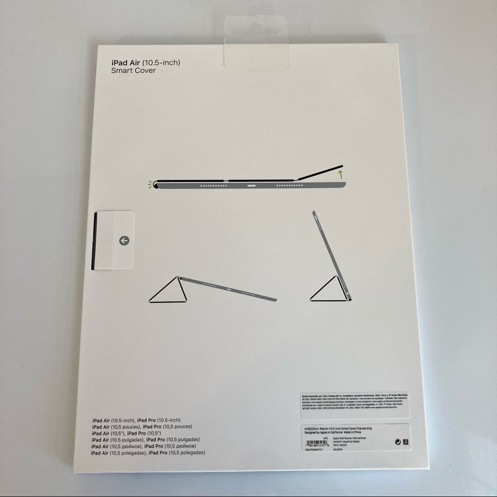 Apple iPad Air (10.5-inch) Smart Cover Charcoal Gray New in Package - Picture 3 of 7